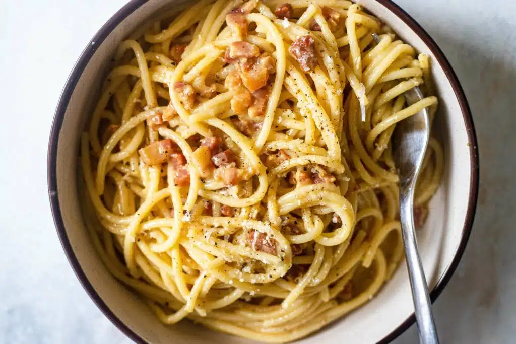 Pasta alla carbonara recipe