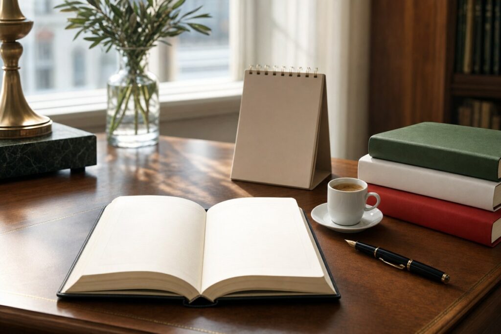 Agenda e materiali per studiare il futuro semplice in italiano