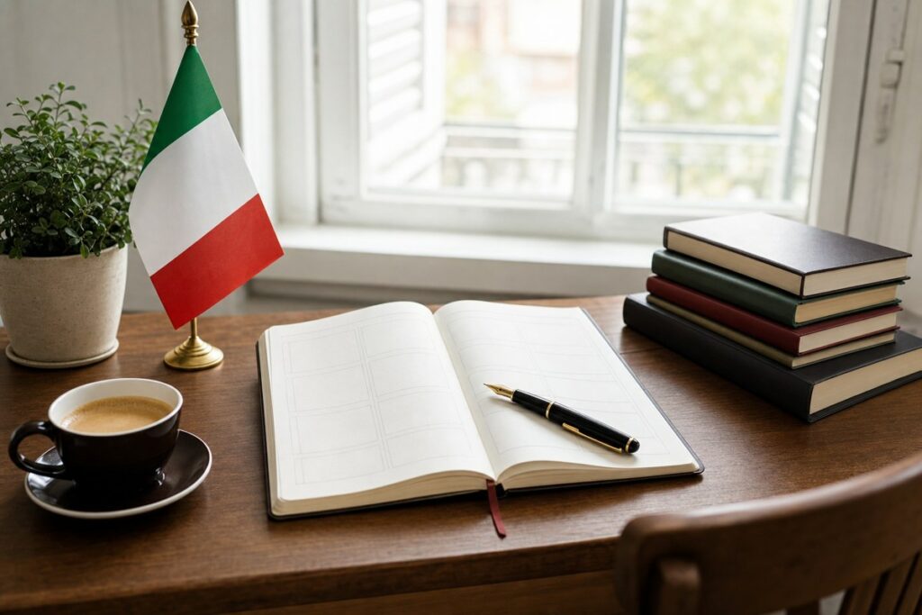 Quaderno di grammatica ed esercizi sul trapassato prossimo italiano